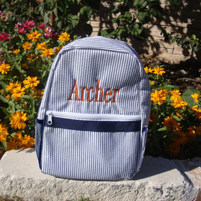 Monogramed Name Toddler Shool Backpack, Personalized School Supply