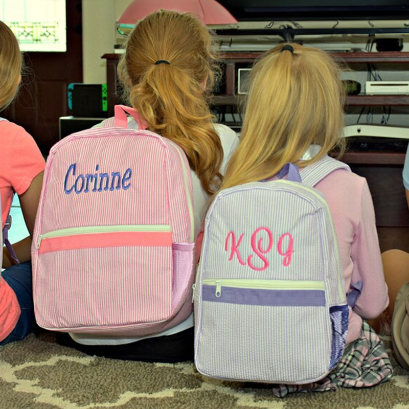 Monogramed Name Toddler Shool Backpack, Personalized School Supply