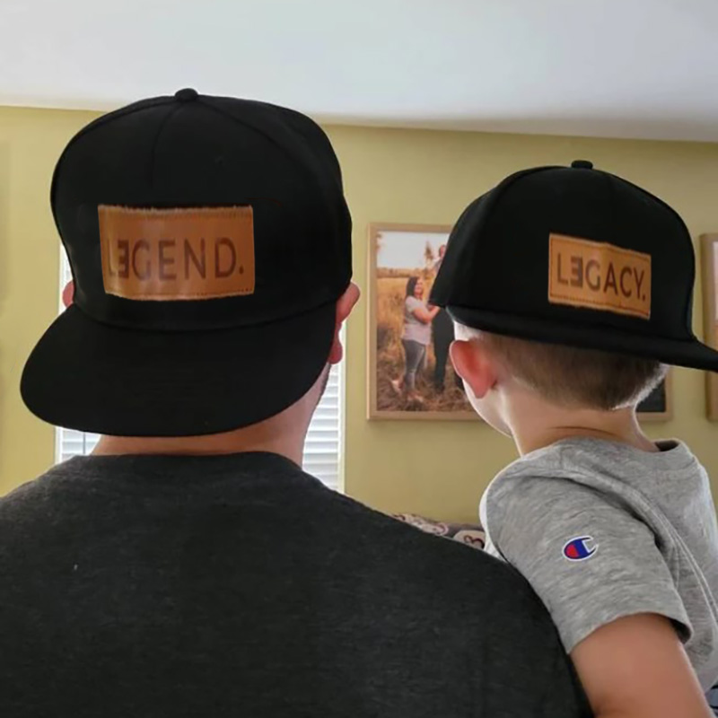 Legend and Legacy Genuine Leather Patch Hats Matching Hats