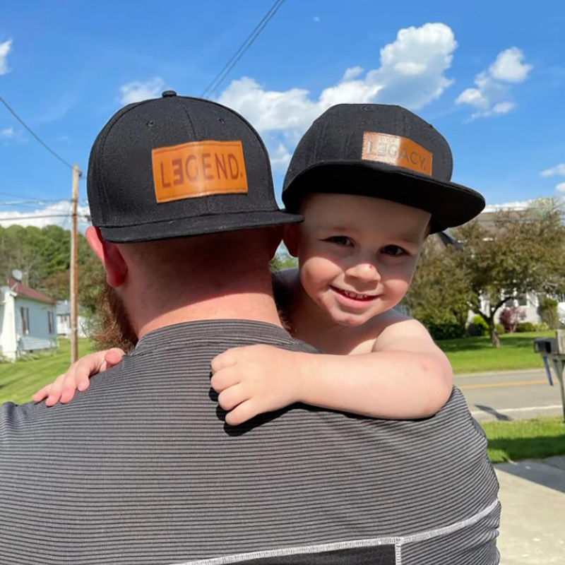 Legend and Legacy Genuine Leather Patch Hats Matching Hats