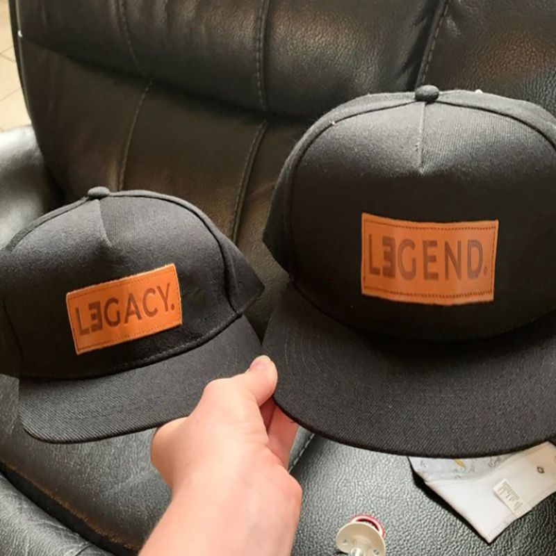 Legend and Legacy Genuine Leather Patch Hats Matching Hats