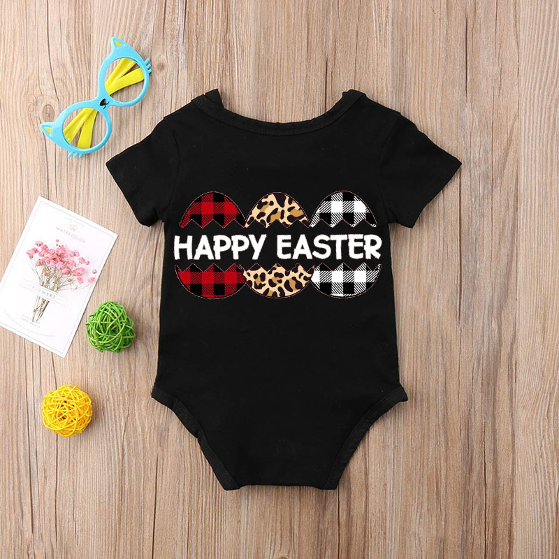 [Baby Bodysuit] Happy Easter Eggs Bodysuit