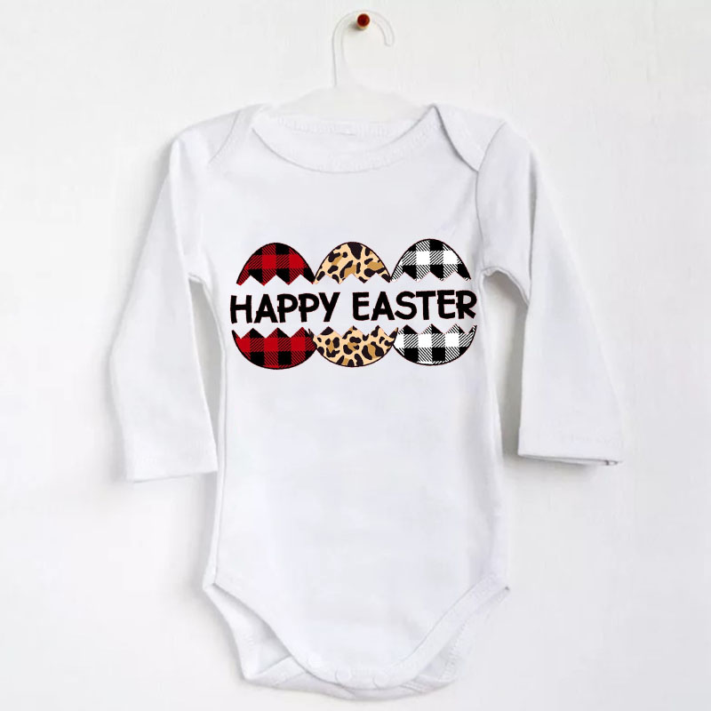 [Baby Bodysuit] Happy Easter Eggs Bodysuit