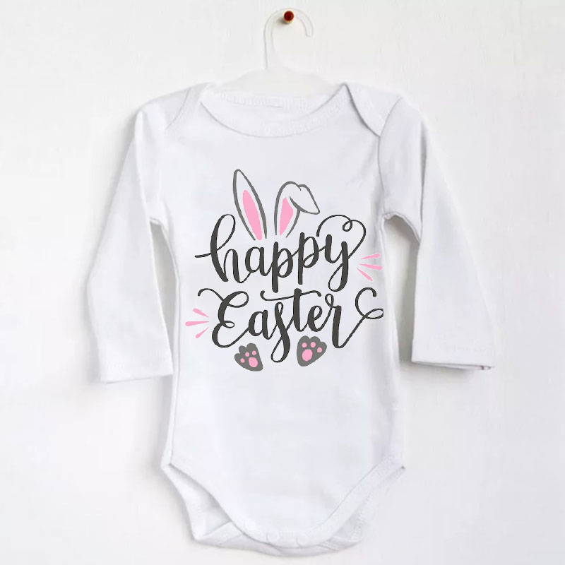 Happy Easter Cat's Paw Bodysuit