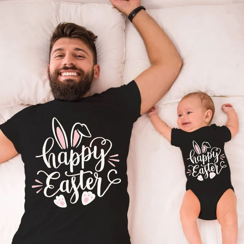 Happy Easter Cat's Paw MaMa,Daddy Shirt