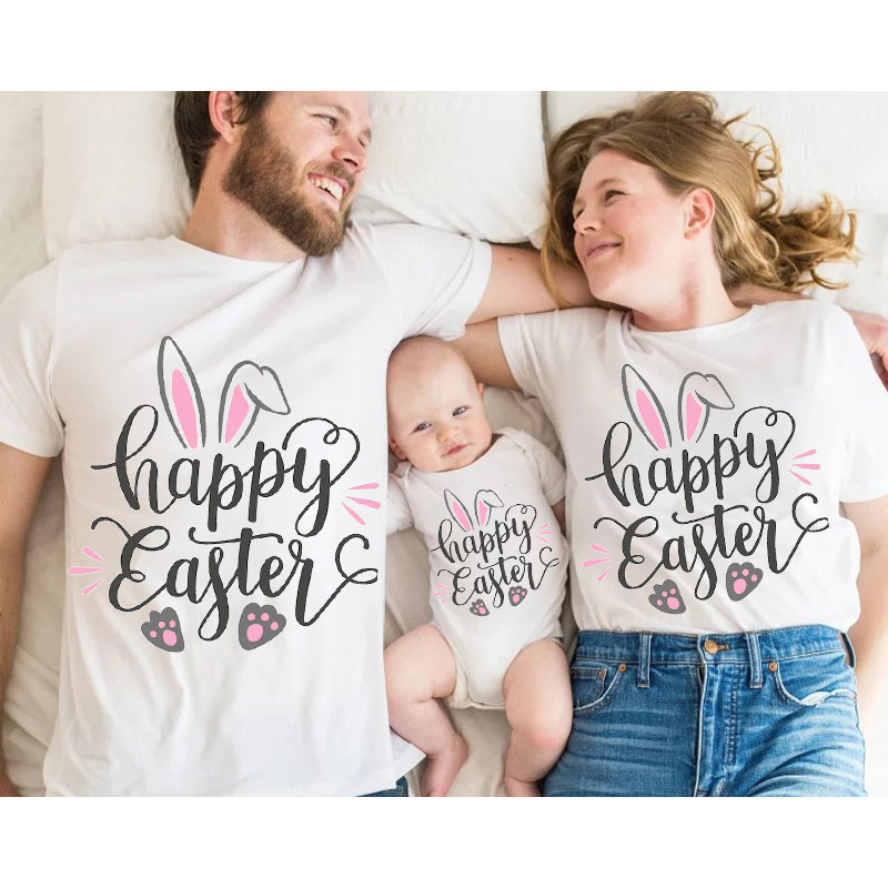 Happy Easter Cat's Paw MaMa,Daddy Shirt