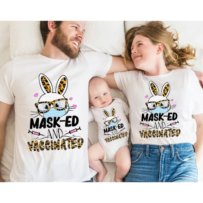 [Adult Tee] Happy Easter Mask-ed MaMa,Daddy Shirt