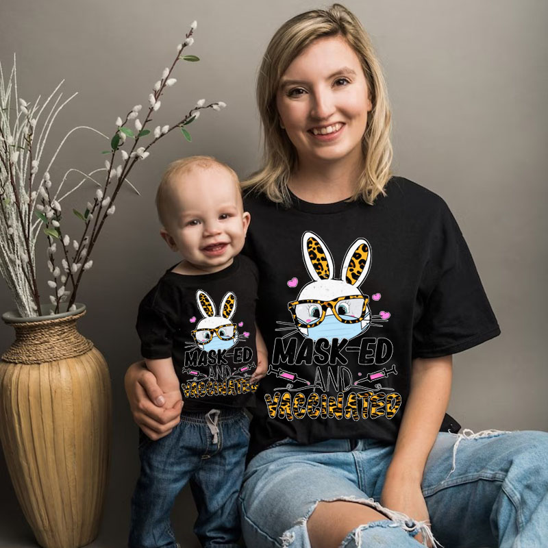 [Adult Tee] Happy Easter Mask-ed MaMa,Daddy Shirt