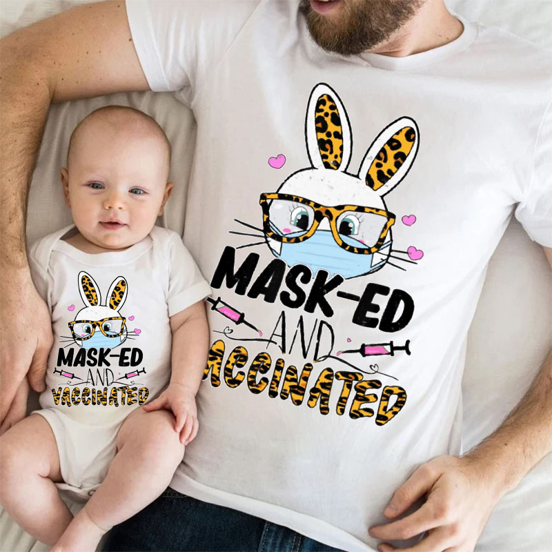 [Adult Tee] Happy Easter Mask-ed MaMa,Daddy Shirt