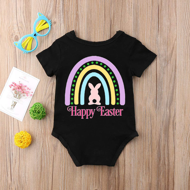 [Baby Bodysuit] Happy Easter Rainbow Bodysuit