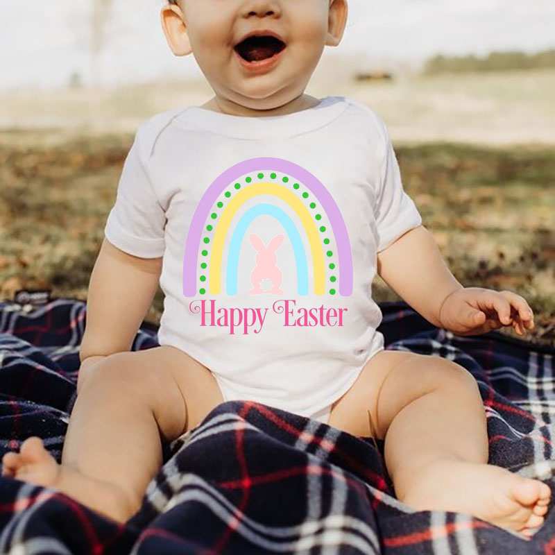 [Adult Tee] Happy Easter Rainbow MaMa,Daddy Shirt