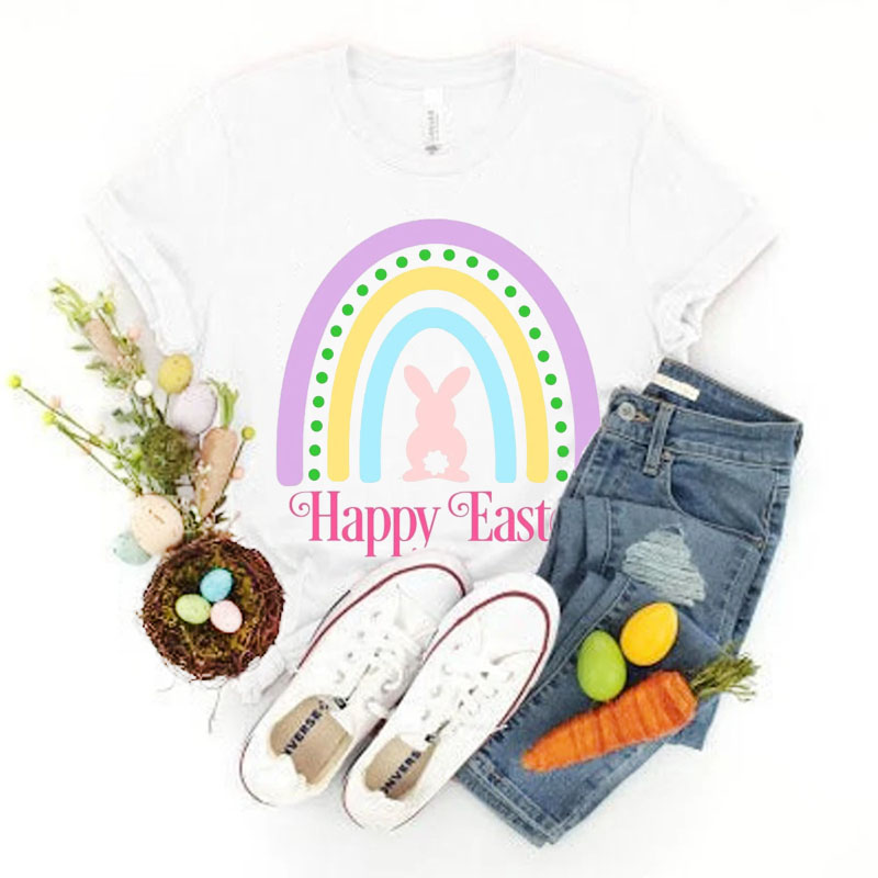 [Adult Tee] Happy Easter Rainbow MaMa,Daddy Shirt