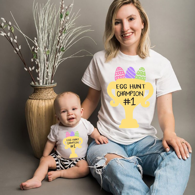 [Adult Tee] Happy Easter Hunt Champion MaMa,Daddy Shirt