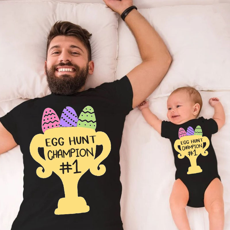 [Adult Tee] Happy Easter Hunt Champion MaMa,Daddy Shirt