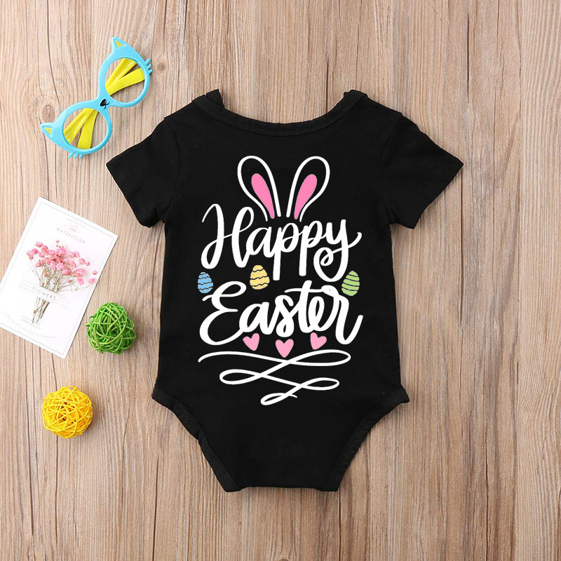 [Baby Bodysuit] Happy Easter Rabbit's Ear Bodysuit
