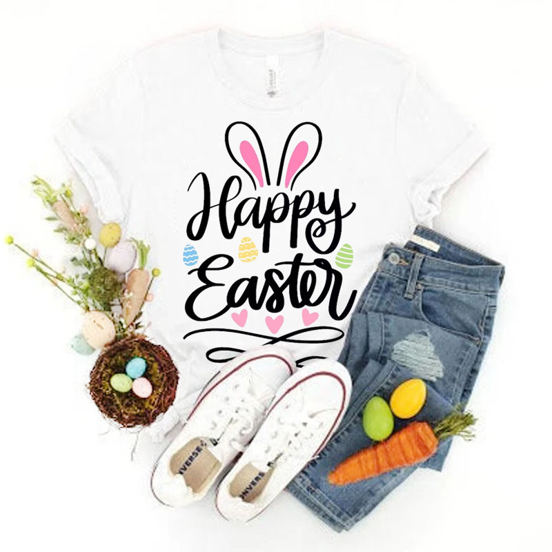 [Adult Tee] Happy Easter Rabbit's Ear MaMa,Daddy Shirt