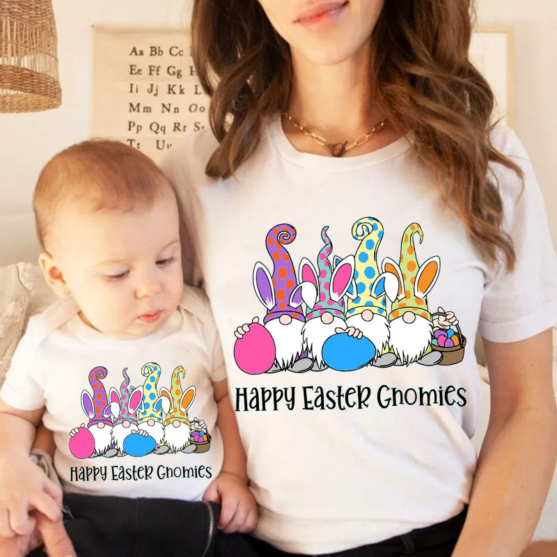 [Adult Tee] Happy Easter Gnomies MaMa,Daddy Shirt