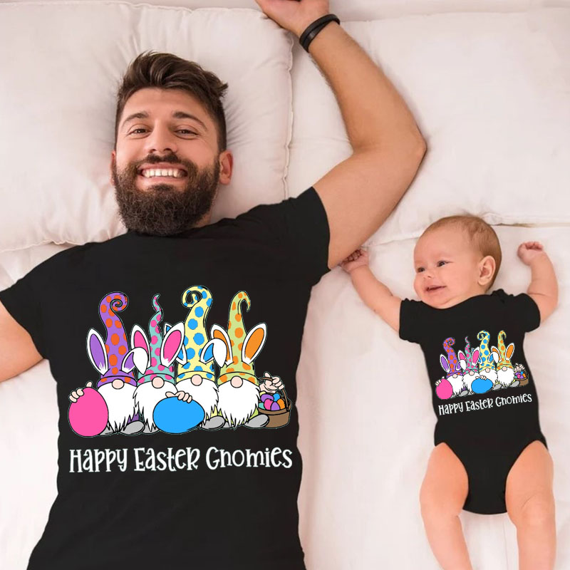 [Adult Tee] Happy Easter Gnomies MaMa,Daddy Shirt