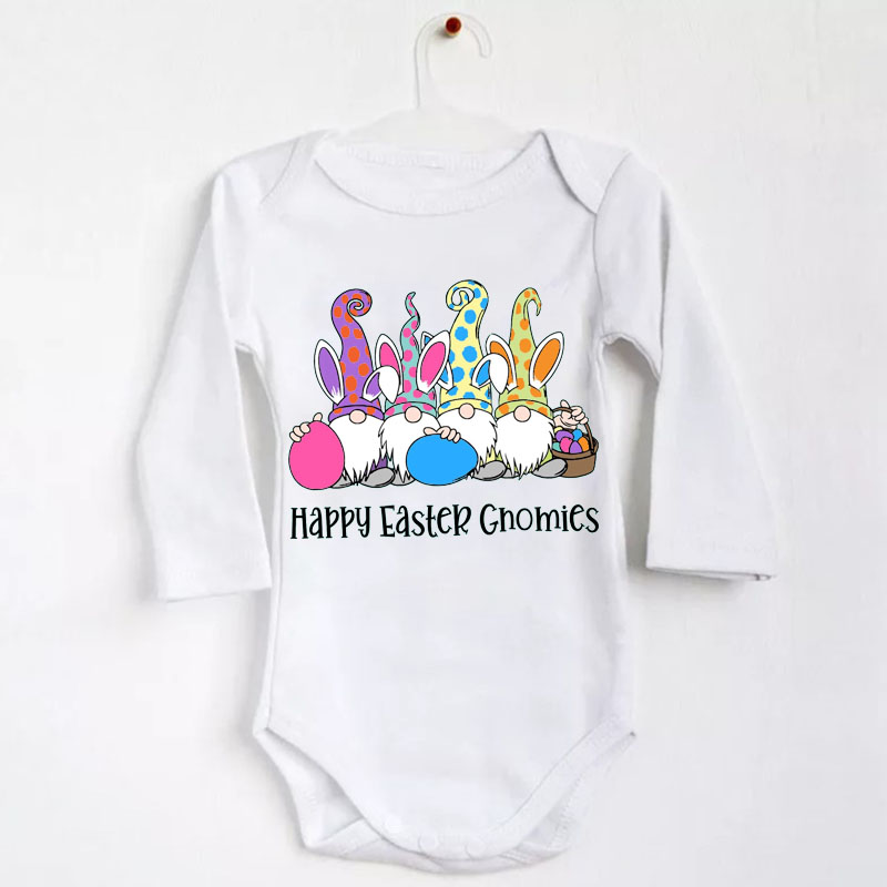 [Baby Bodysuit] Happy Easter Gnomies Bodysuit