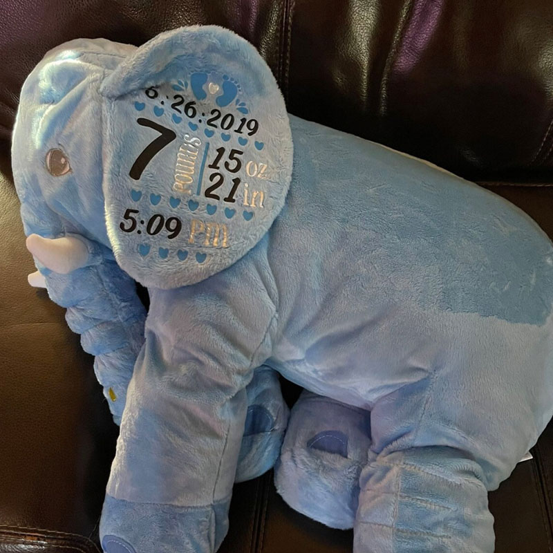 Elephant HUGE Stuffed Elephant Baby Shower Gift