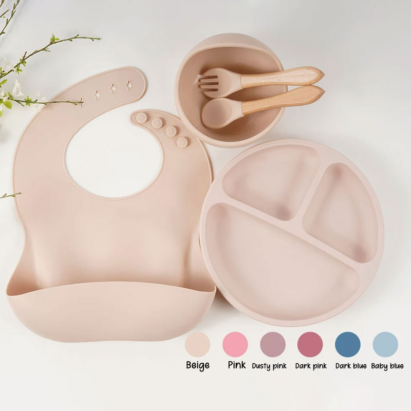 Engraved Names Toddler Feeding Set 5 Piece