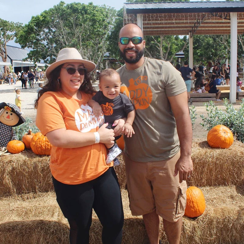 [Adult Tee] Halloween Pumpkin Mom And Baby Shirt Matching Outfit Shirt