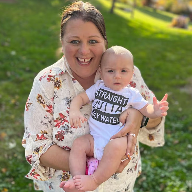 Funny Baptism Onesie, Straight Outta Holy Water Baby Bodysuit