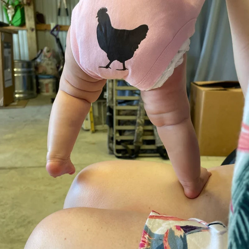Guess What Chicken Butt Onesies, Funny Baby Unisex Bodysuit