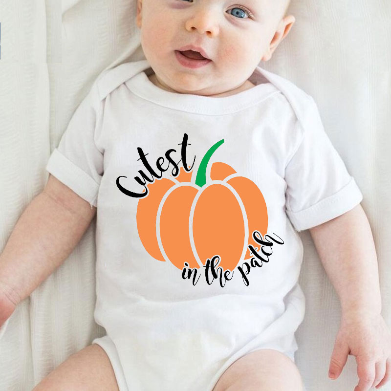 [Baby Bodysuit] Halloween Family Shirt Cutest Pumpkin in the Patch 