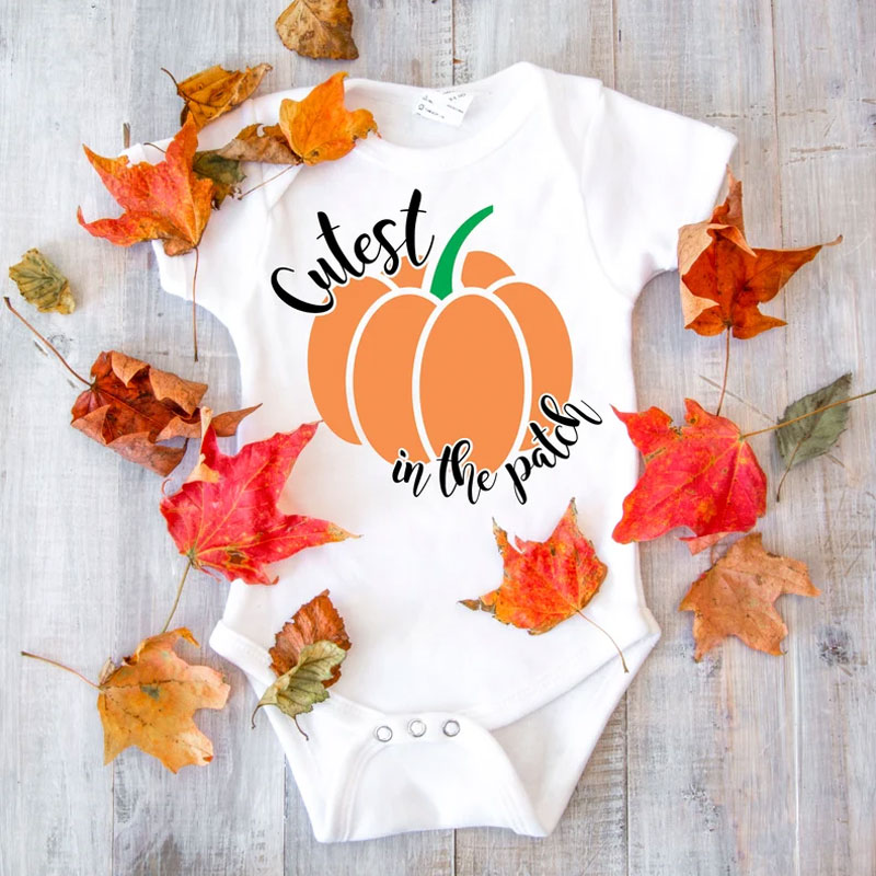 [Baby Bodysuit] Halloween Family Shirt Cutest Pumpkin in the Patch 