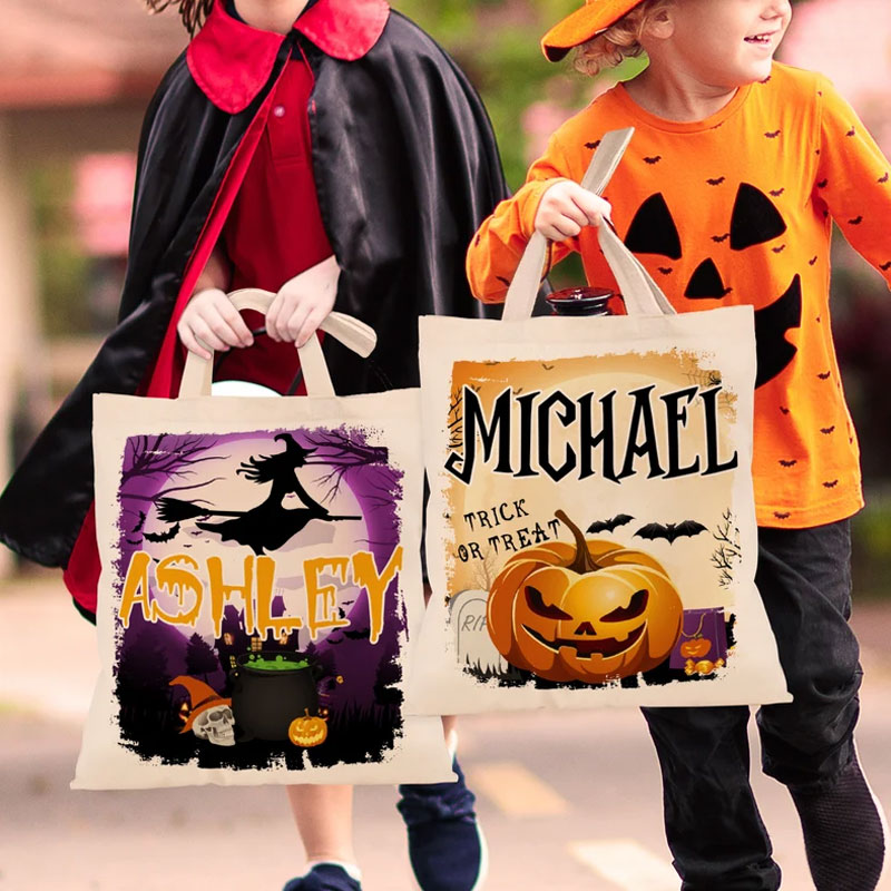 Halloween Tote Bags Custom Halloween Bags for Kids