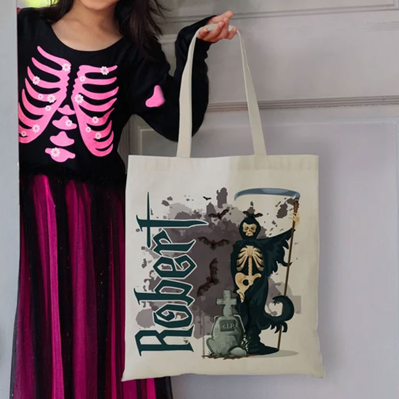 Halloween Tote Bags Customized Goodie Bag for Girls Boys