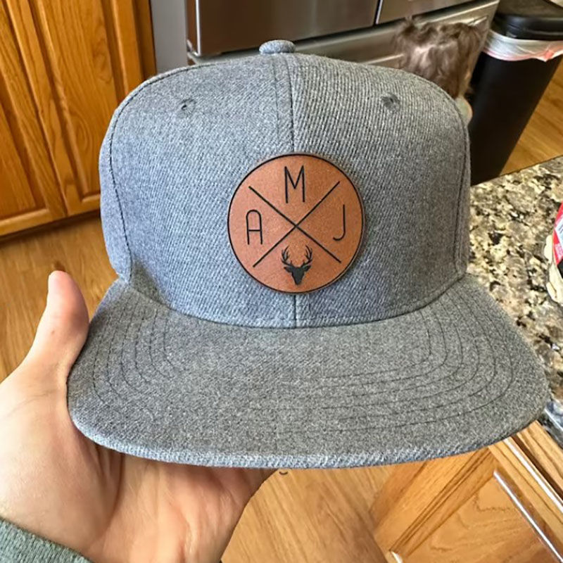 Circle Initials Personalized Infant Toddler Kids Snapback Hat