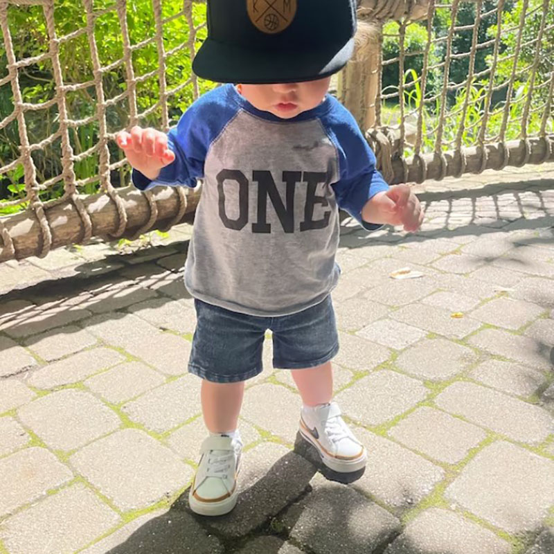 Circle Initials Personalized Infant Toddler Kids Snapback Hat