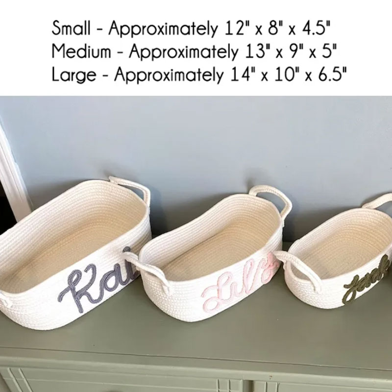 Heart Basket Baby Shower Gift Basket Custom name basket