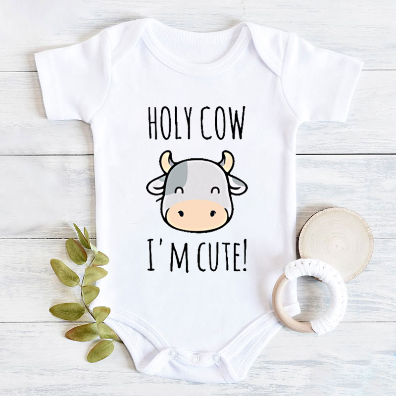 Holy cow, I'm cute! Onesie, New Pregnancy Announcement Gift