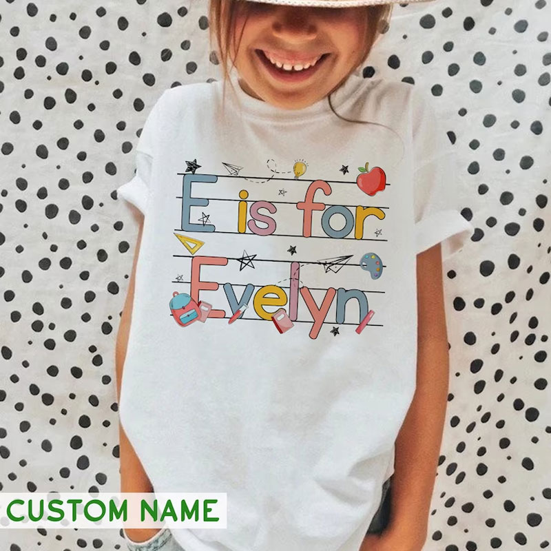 Kids Back To School Shirt Kindergarten Shirt For Girl or Boy