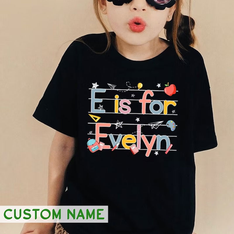 Kids Back To School Shirt Kindergarten Shirt For Girl or Boy