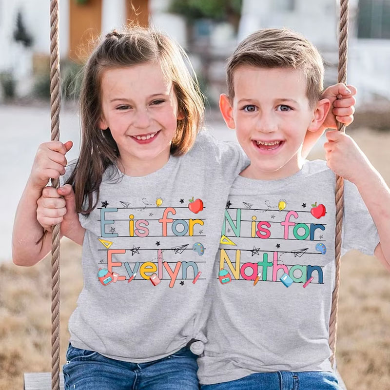 Kids Back To School Shirt Kindergarten Shirt For Girl or Boy