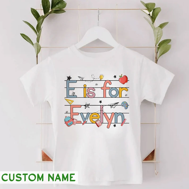 Kids Back To School Shirt Kindergarten Shirt For Girl or Boy