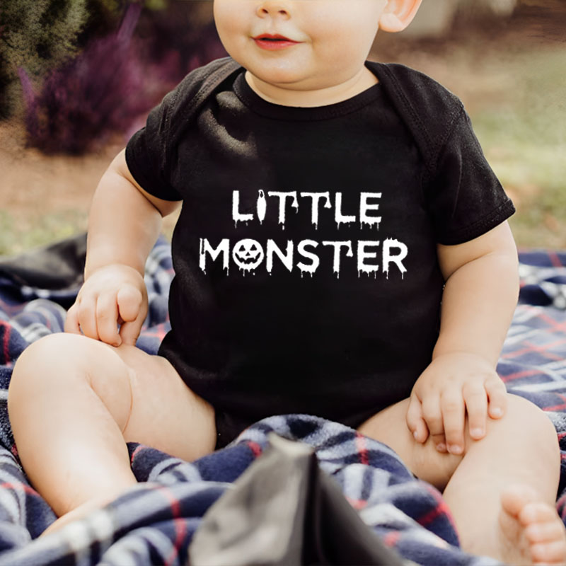 [Baby Bodysuit] Momster Dadcula Little Monster Halloween Family Matching Bodysuit