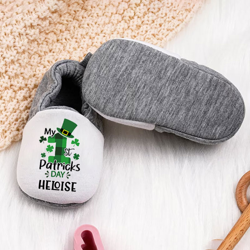 Soft Sole Shoes For Toddler-Personalized Rainbow Baby Booties