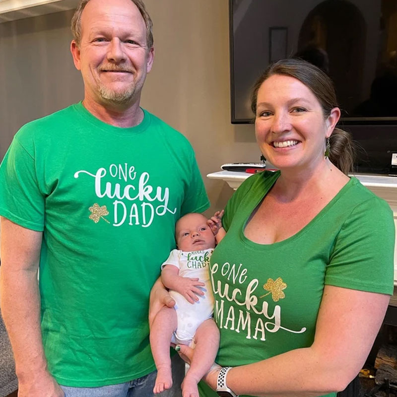 Mommy & Daddy First St. Patrick's Day T-shirt