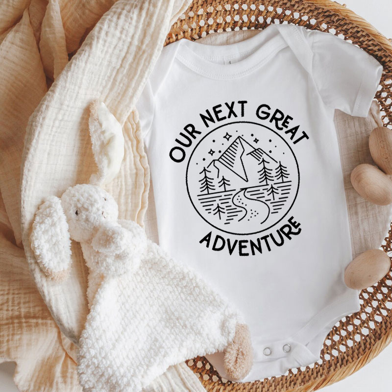 Our Next Great Adventure Onesie, Mountain Hiking Kids Clothes