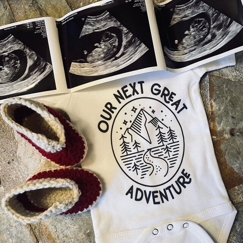 Our Next Great Adventure Onesie, Mountain Hiking Kids Clothes
