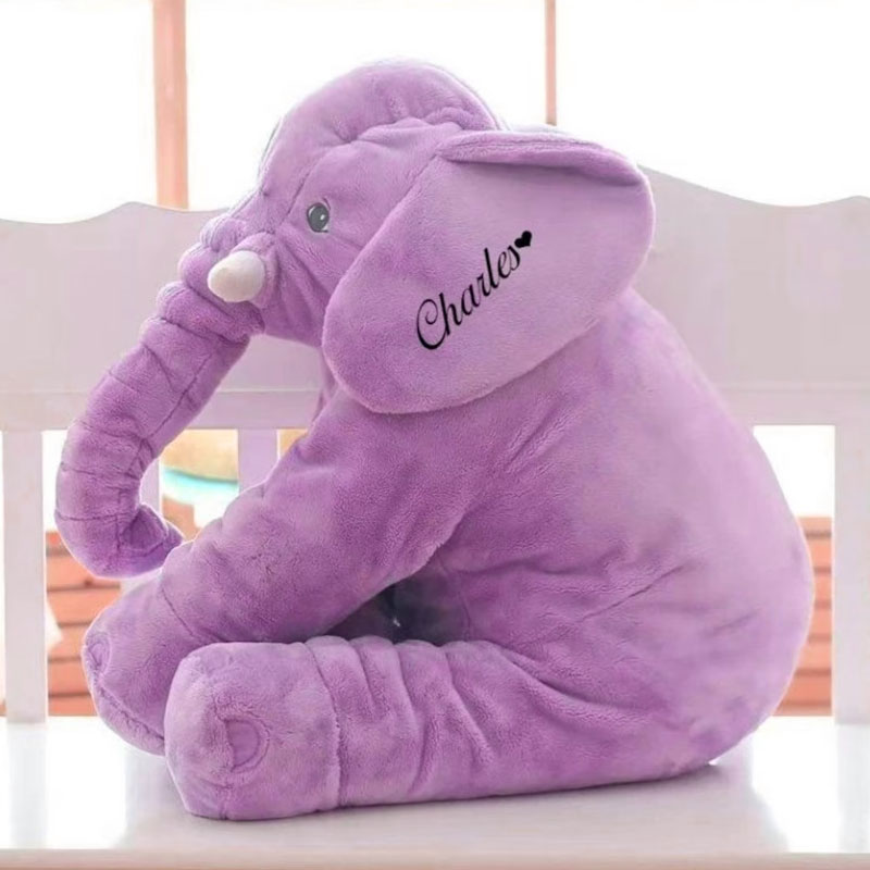 Personalised Elephant Plush Toy, Baby Shower Gift