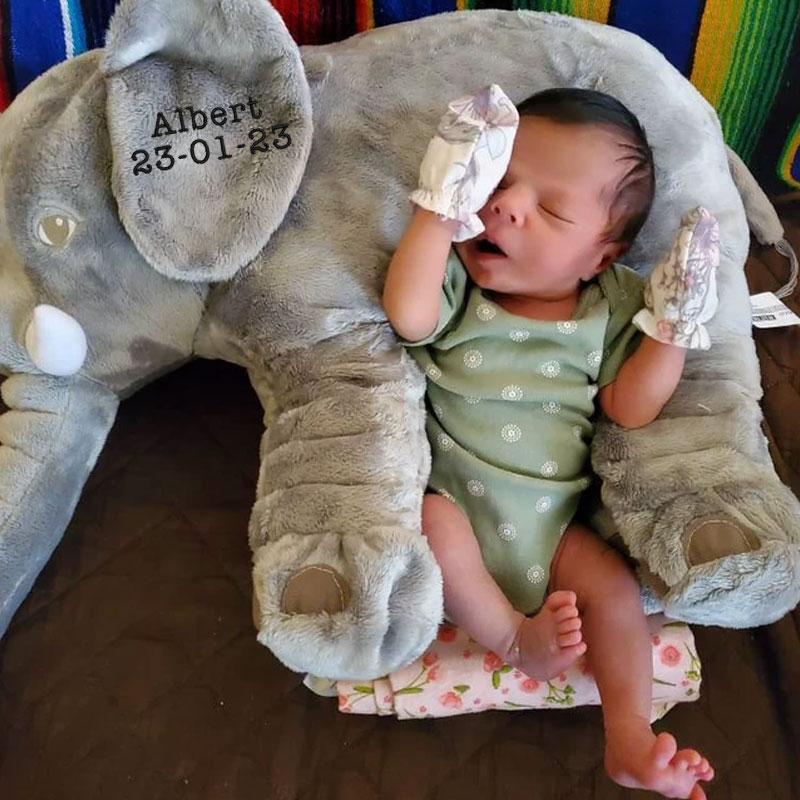 Personalised Elephant Plush Toy, Baby Shower Gift