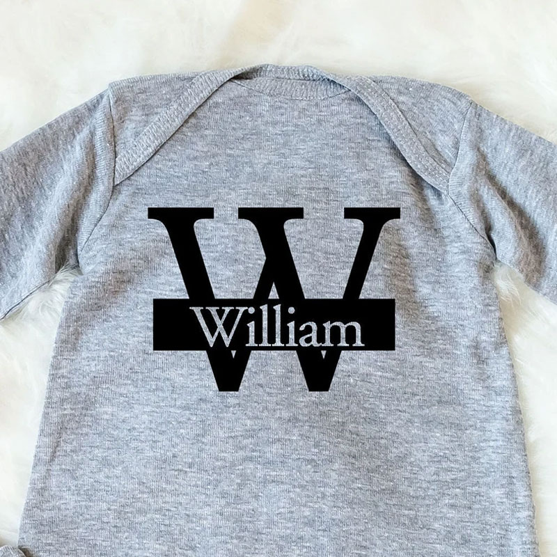 Personalized Baby Boy Gown, Baby Layette Set