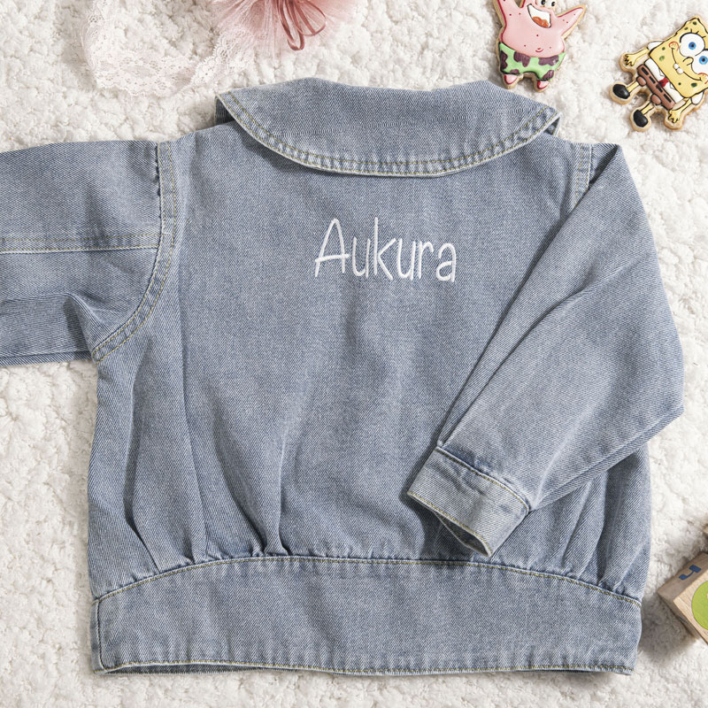 Personalized Baby Denim Jacket Back To Schhool Gifts