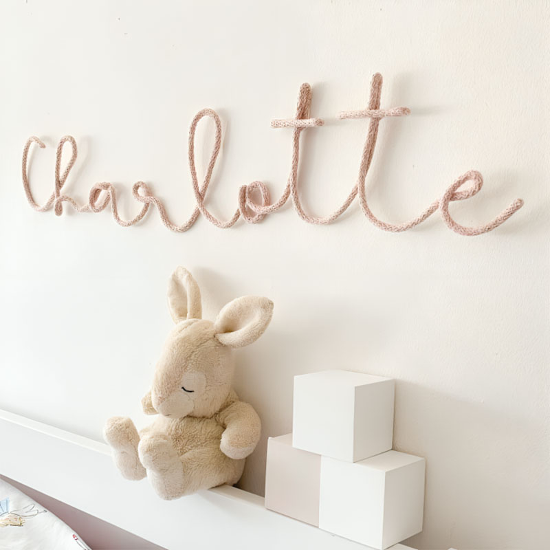 Personalized Cotton Nursery Name Tags